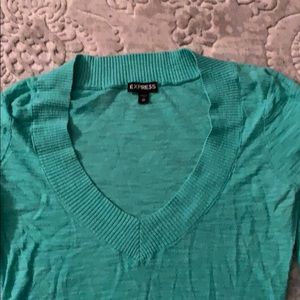 Express Green sweater